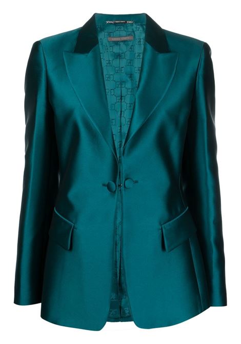 Green single-breasted blazer  - women ALBERTA FERRETTI | V051366250330